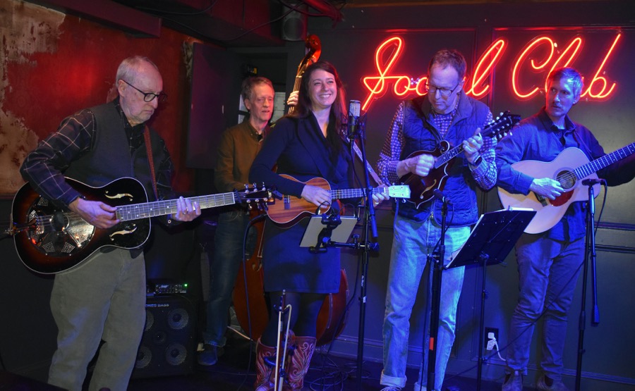 Playing at the Village Social Club